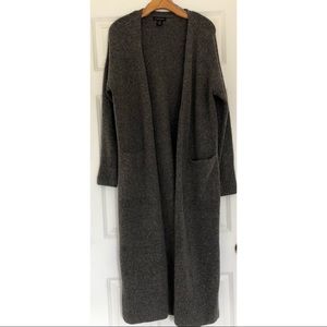 Long Grey Sweater Coat